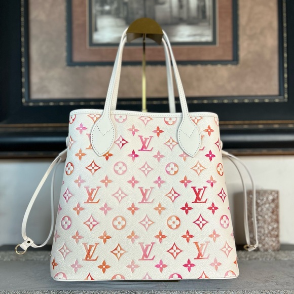 NWT Louis Vuitton Neverfull MM Sunrise Aquarelle SOLD OUT at Louis Vuitton - Picture 7 of 15